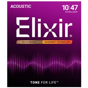 Elixir Nanoweb Extra Light Saiten für Westerngitarre Elixir Nanoweb Extra Light Saiten für Westerngitarre