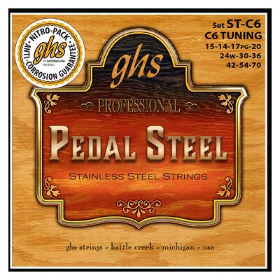 GHS Pedal Steel Set ST C6 Stainl. GHS Pedal Steel Set ST C6 Stainl.