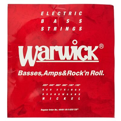Warwick 46401 Red Strings Nickel Warwick 46401 Red Strings Nickel
