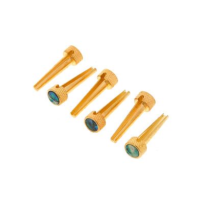 dAndrea Bridge Pins Solid Brass Abalone dAndrea Bridge Pins Solid Brass Abalone