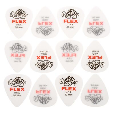 Dunlop Tortex Flex Picks 0,50 12 Dunlop Tortex Flex Picks 0,50 12