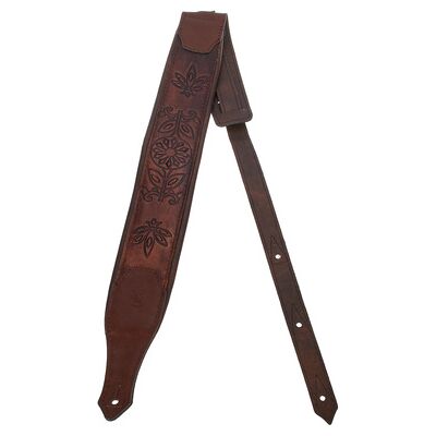 Minotaur Lotus Hand Carved Strap BK/BR Minotaur Lotus Hand Carved Strap BK/BR