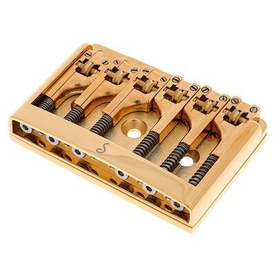 Schaller Guitar Bridge 3D-6 Steg für Gitarre Gold Schaller Guitar Bridge 3D-6 Steg für Gitarre Gold