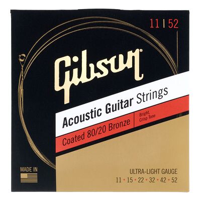 Gibson Coated 80/20 Bronze Ult.Light Gibson Coated 80/20 Bronze Ult.Light