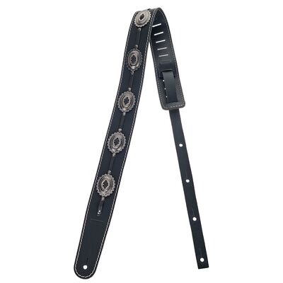 Richter Raw II Concho Guit Strap BK/OS Richter Raw II Concho Guit Strap BK/OS