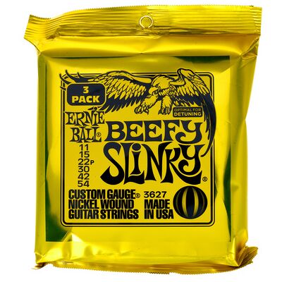 Ernie Ball Beefy Slinky 3-pack 3627 Ernie Ball Beefy Slinky 3-pack 3627