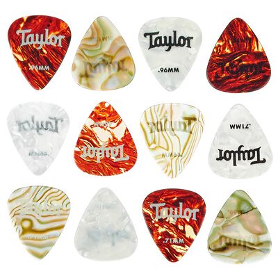 Taylor Celluloid Pick Tin Set Taylor Celluloid Pick Tin Set