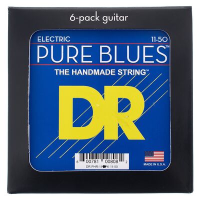 DR Strings Pure Blues PHR-11 6-Pack DR Strings Pure Blues PHR-11 6-Pack