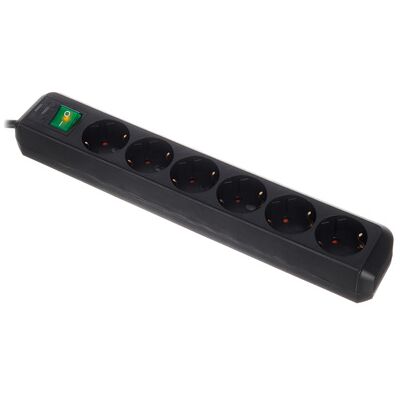 Brennenstuhl Eco-L 6 Way Split Sw 1,5m BK Brennenstuhl Eco-L 6 Way Split Sw 1,5m BK