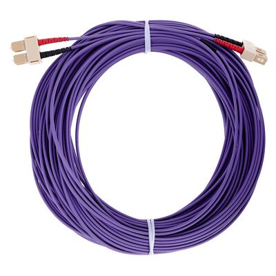 Dinic OM4 fiberkabel - 50μ, SC/SC, duplex, LSZH, 30m Dinic OM4 fiberkabel - 50μ, SC/SC, duplex, LSZH, 30m