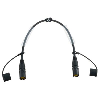 Cordial 15555 RJ45 Nettverkskabel - 0.5m, Svart, CAT5e, S/UTP Cordial 15555 RJ45 Nettverkskabel - 0.5m, Svart, CAT5e, S/UTP