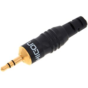 Hicon HI-J35S02 Stereo lydplugg - 3,5mm, Rett, Svart Hicon HI-J35S02 Stereo lydplugg - 3,5mm, Rett, Svart