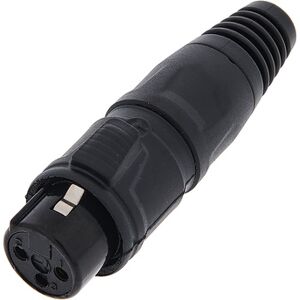 Rean RCX3F-Z-002-1 Svart 3-pins XLR-kontakt - Kontakt Rean RCX3F-Z-002-1 Svart 3-pins XLR-kontakt - Kontakt