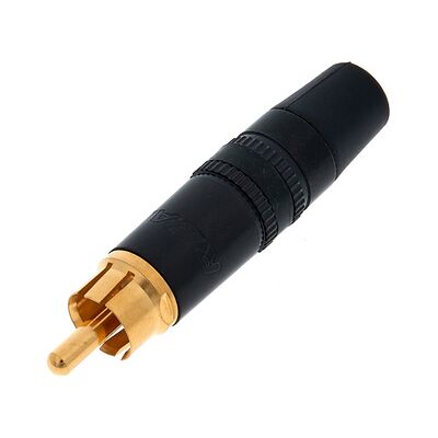 Rean Neutrik NYS 373-0 Cinchstecker schwarz Rean Neutrik NYS 373-0 Cinchstecker schwarz