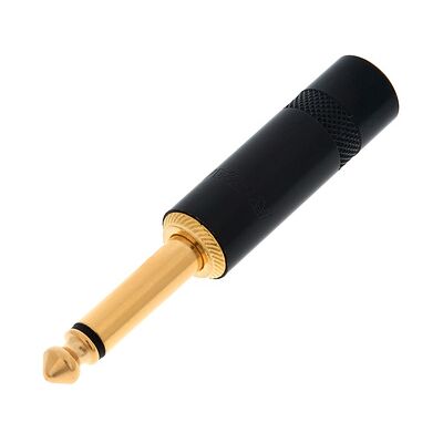 Rean NYS224BG - Mono 6,3mm Jack Plugg - Audio Kontakt Rean NYS224BG - Mono 6,3mm Jack Plugg - Audio Kontakt