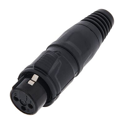 Rean RCX3F-Z-002-1 Svart 3-pins XLR-kontakt - Kontakt Rean RCX3F-Z-002-1 Svart 3-pins XLR-kontakt - Kontakt