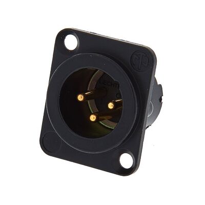 Neutrik NC3 MD-LX-B Einbaustecker Neutrik NC3 MD-LX-B Einbaustecker