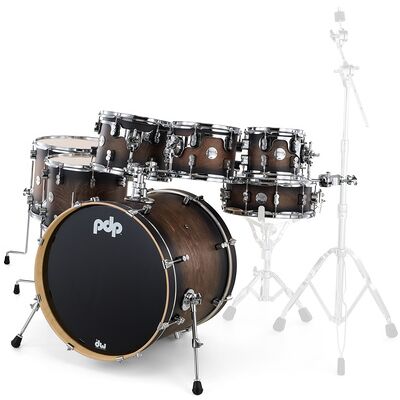 DW PDP CM7 Rock Satin Charcoal B. DW PDP CM7 Rock Satin Charcoal B.
