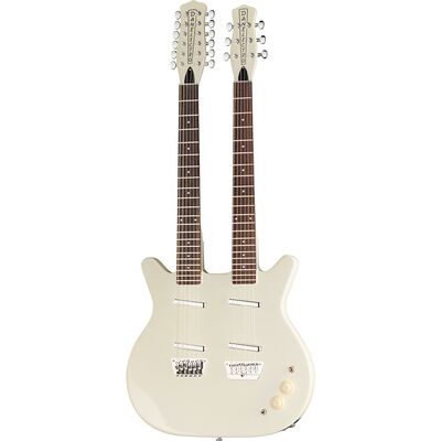 Danelectro Doubleneck 612 White Danelectro Doubleneck 612 White
