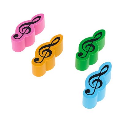 agifty Eraser Violin Clef 4er Set agifty Eraser Violin Clef 4er Set