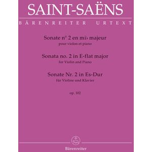 Bärenreiter Saint-Saëns Sonate Nr. 2 Bärenreiter Saint-Saëns Sonate Nr. 2