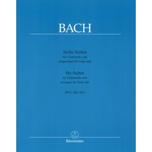 Bärenreiter Bach Sechs Suiten BWV1007-1012 Bärenreiter Bach Sechs Suiten BWV1007-1012