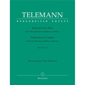 Bärenreiter Telemann Konzert G-Dur Viola Bärenreiter Telemann Konzert G-Dur Viola
