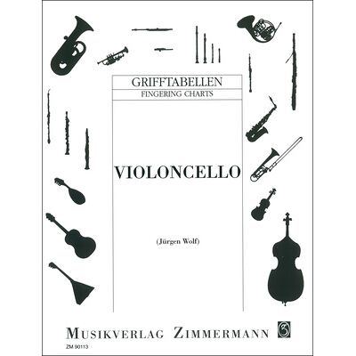 Zimmermann Verlag Grifftabelle Violoncello Zimmermann Verlag Grifftabelle Violoncello