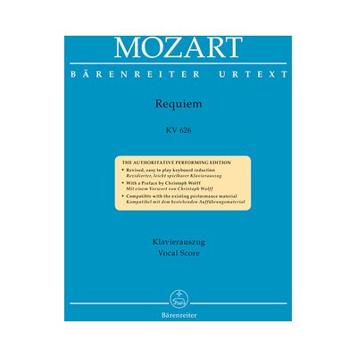 Bärenreiter Mozart Requiem KV626 Bärenreiter Mozart Requiem KV626