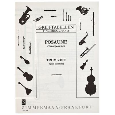 Zimmermann Verlag Fingering Chart Trombone Zimmermann Verlag Fingering Chart Trombone