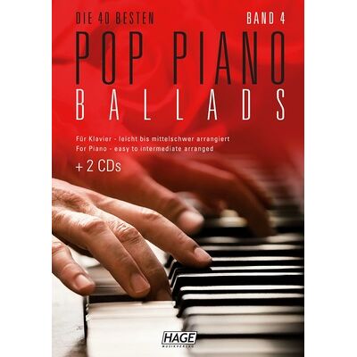 Hage Musikverlag Pop Piano Ballads 4 Hage Musikverlag Pop Piano Ballads 4