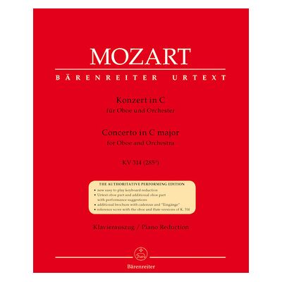 Bärenreiter Mozart Concert for Oboe KV 314 Bärenreiter Mozart Concert for Oboe KV 314