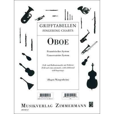 Zimmermann Verlag Grifftabelle Oboe Zimmermann Verlag Grifftabelle Oboe