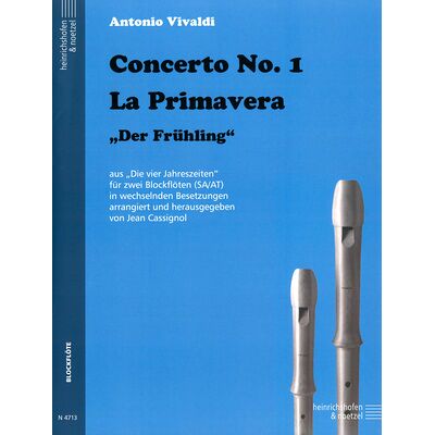 Heinrichshofen Verlag Vivaldi Frühling 2 Blockflöten Heinrichshofen Verlag Vivaldi Frühling 2 Blockflöten