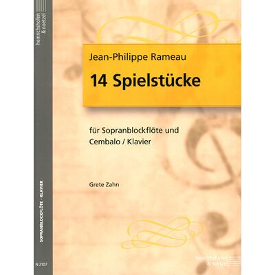 Heinrichshofen Verlag Rameau Spielstücke Blockflöte Heinrichshofen Verlag Rameau Spielstücke Blockflöte