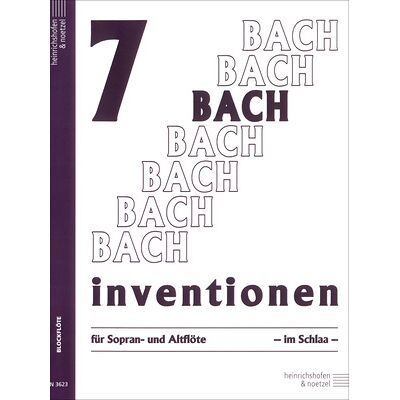 Heinrichshofen Verlag Bach 7 Inventionen Blockflöte Heinrichshofen Verlag Bach 7 Inventionen Blockflöte