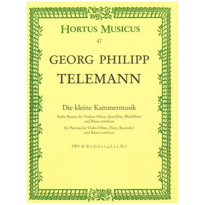 Bärenreiter Telemann Kleine Kammermusik Bärenreiter Telemann Kleine Kammermusik