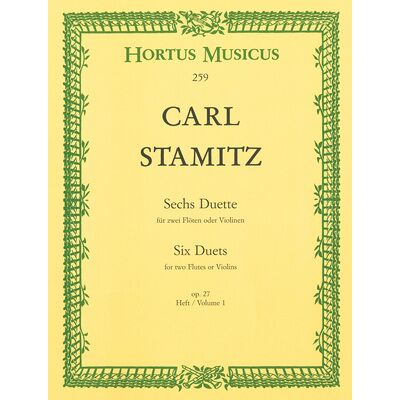 Bärenreiter Stamitz Sechs Duette 1 Bärenreiter Stamitz Sechs Duette 1