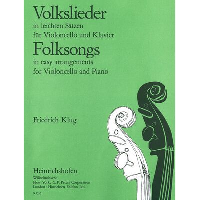 Heinrichshofen Verlag Volkslieder Cello Heinrichshofen Verlag Volkslieder Cello