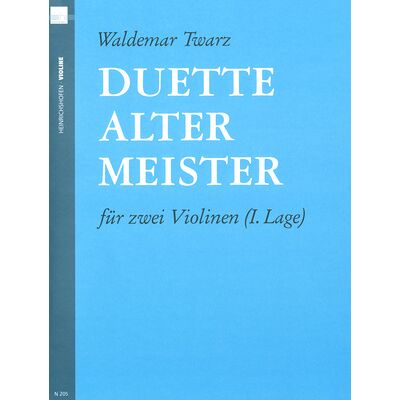 Heinrichshofen Verlag Duette Alter Meister Violine Heinrichshofen Verlag Duette Alter Meister Violine