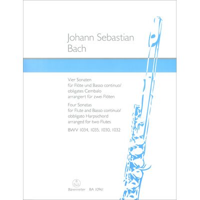 Bärenreiter Bach 4 Sonaten für 2 Flöten Bärenreiter Bach 4 Sonaten für 2 Flöten