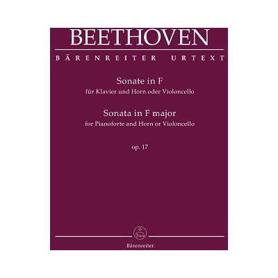 Bärenreiter Sonate F-Dur op. 17 Bärenreiter Sonate F-Dur op. 17