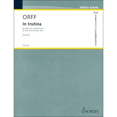 Schott Orff In Trutina Flötenchor Schott Orff In Trutina Flötenchor