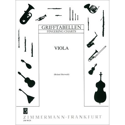 Zimmermann Verlag Grifftabelle Viola Zimmermann Verlag Grifftabelle Viola