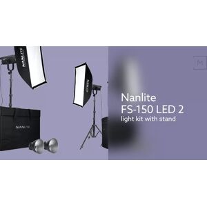 Nanlite FS-150 LED 2 light kit with stand