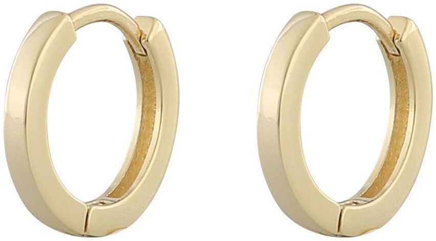 Snö Of Sweden Anchor Small Ring Earring Plain Gold 14,5mm