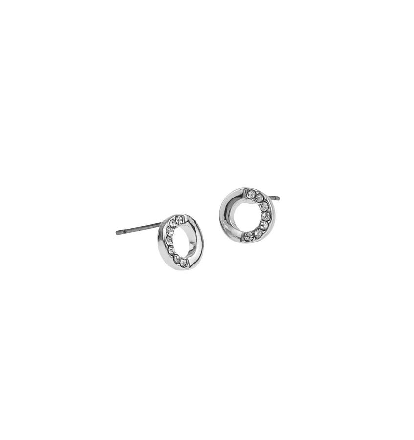 Snö Of Sweden Colline Small Earring Silver/Clear 8mm