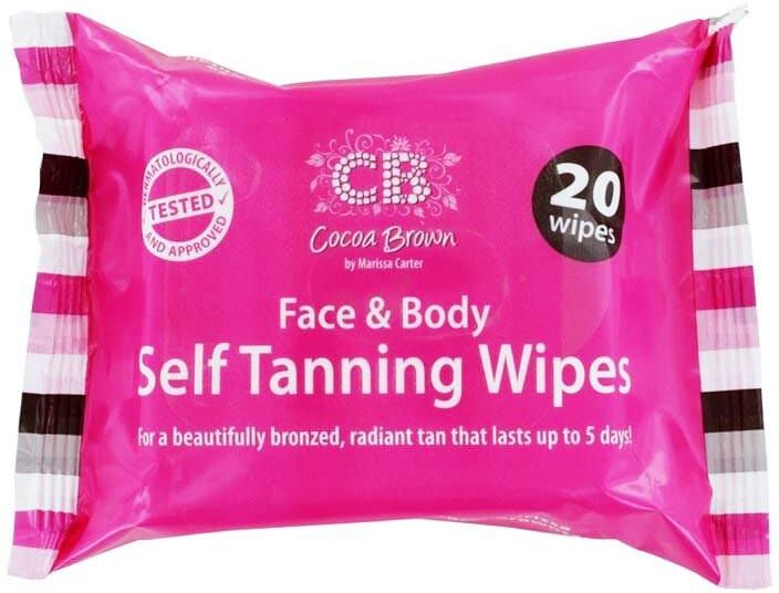 Cocoa Brown Face & Body Self Tanning Wipes 20 Wipes