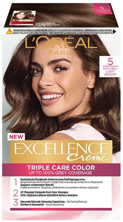 L'Oreal Paris Hårfarge L'Oréal Paris Excellence Creme 5 Lys Brun