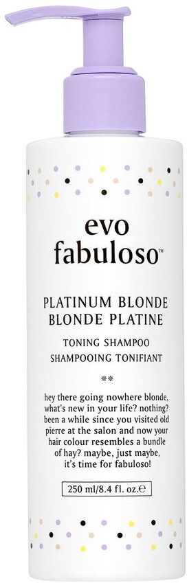 Evo Fabuloso Platinum Blonde Shampoo 250ml